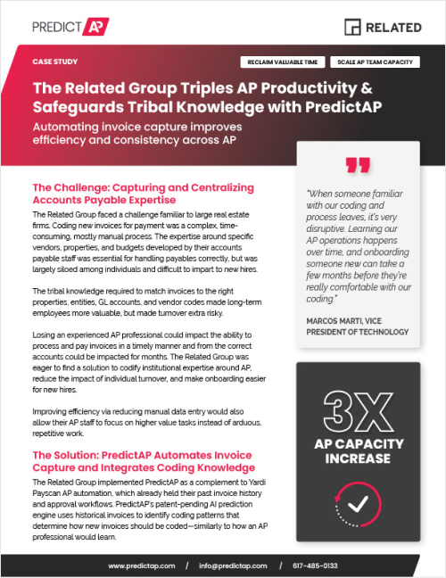 Case Study: The Related Group Triples AP Capacity with PredictAP